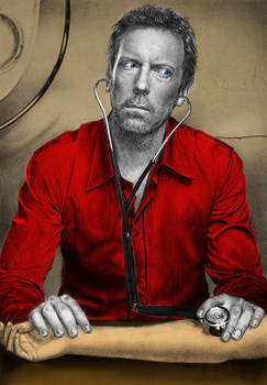 Dr.House Coloreado.