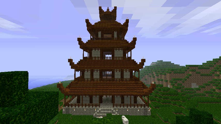 Minecraft Pagoda by 212b on DeviantArt