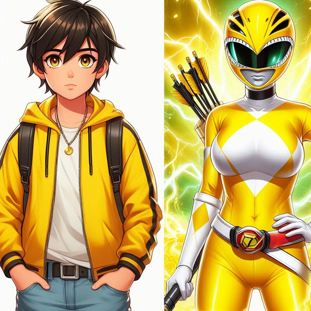 Transgender Power Ranger Boy Tg Yellow Ranger 1 by Cristianosantosfs on DeviantArt