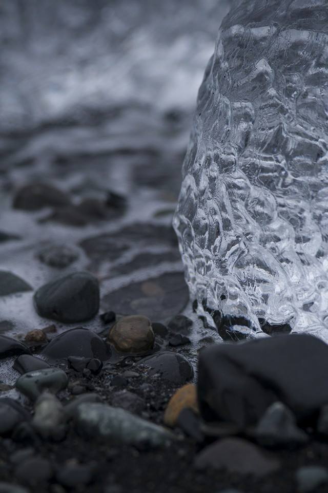 Ice on the rocks