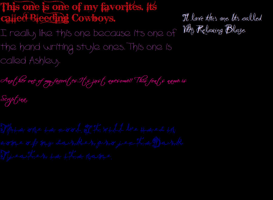 Epic Fonts! by OptimusRatchetBee on DeviantArt