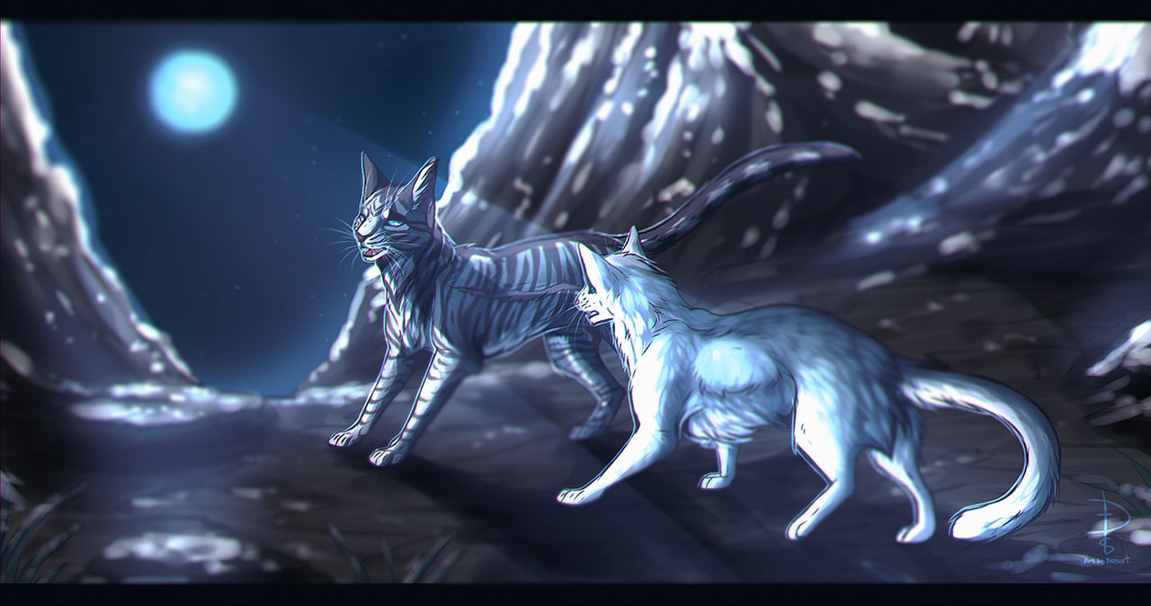 Jayfeather and Half Moon [SPEED PAINT]