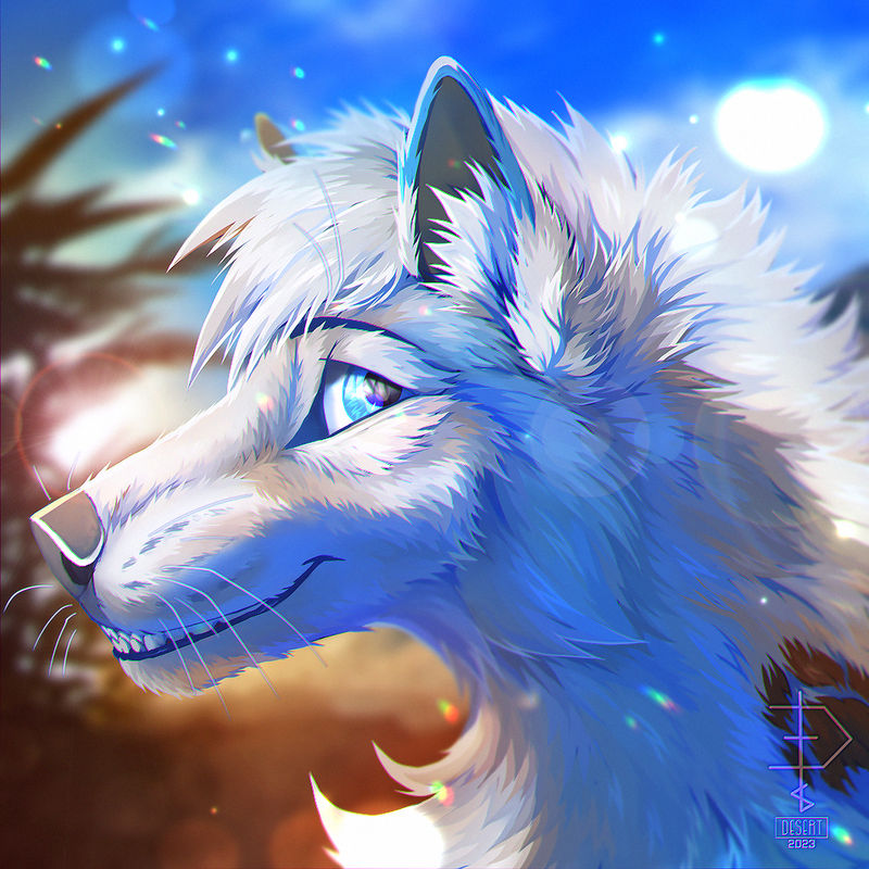 Summer Wolf [ych] by Fox-Desert on DeviantArt