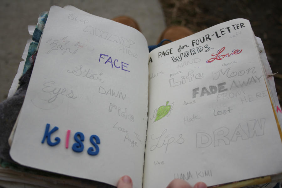 Wreck This Journal 4 Letters by shadowhostage on DeviantArt