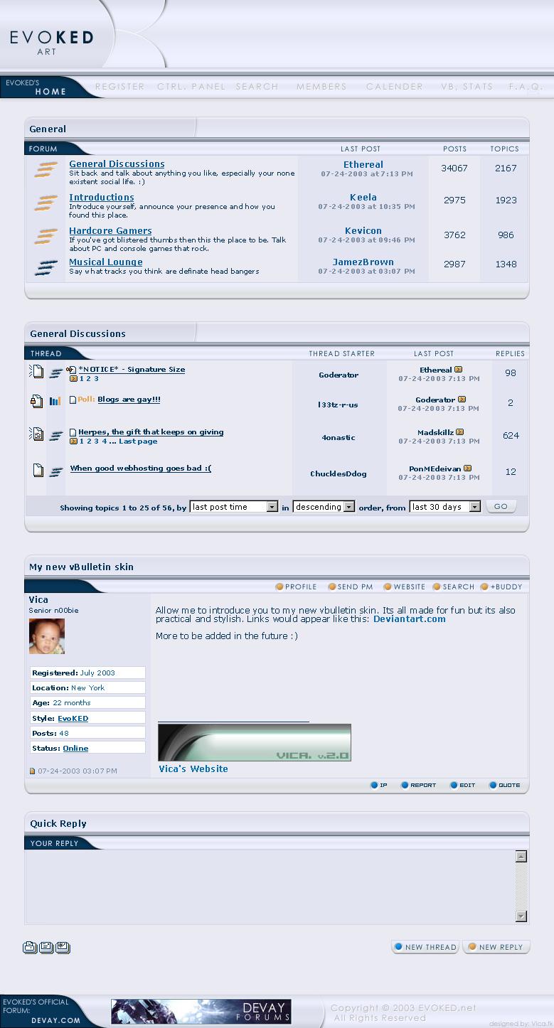 Evoked concept vbulletin skin