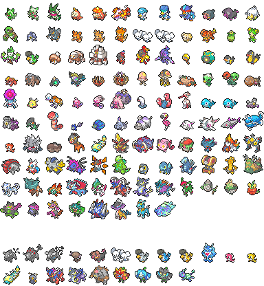 Pokemon Gen 9 Icon sprites (3DS Style) by Ezerart on DeviantArt