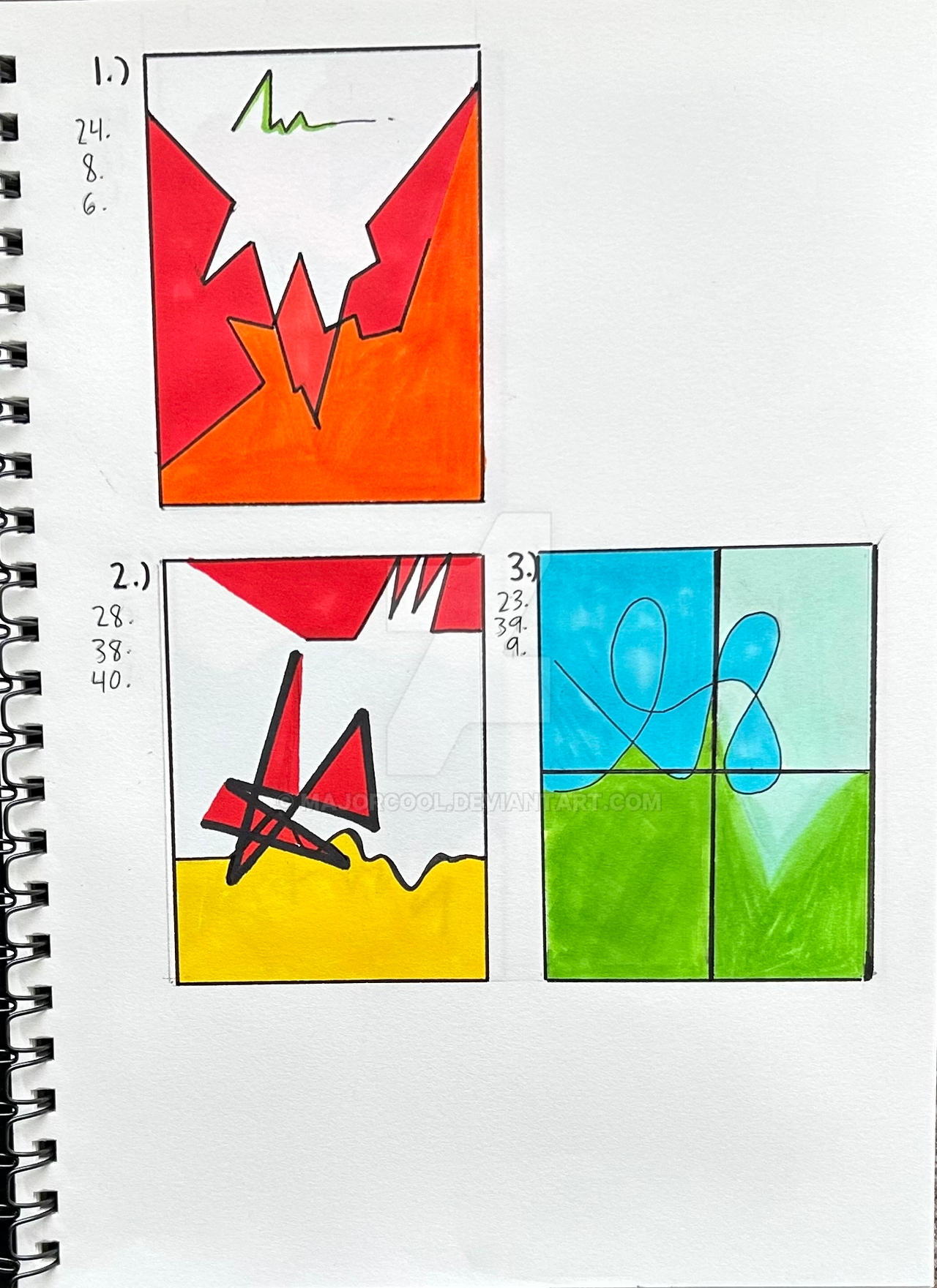 Abstract in Line (Art Assignment 1/4) by MajorCool on DeviantArt