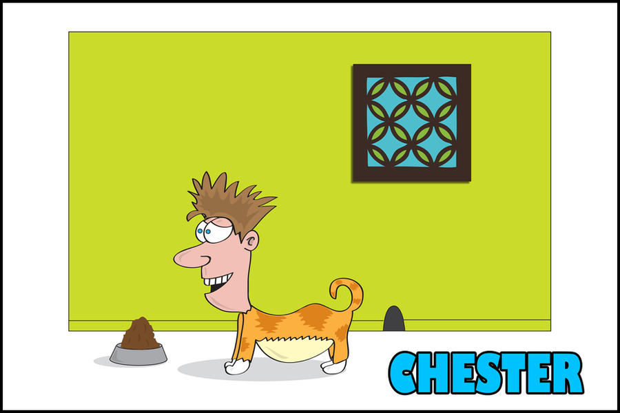 Chester Rows Cartoon Chester by deathbycartoon on DeviantArt