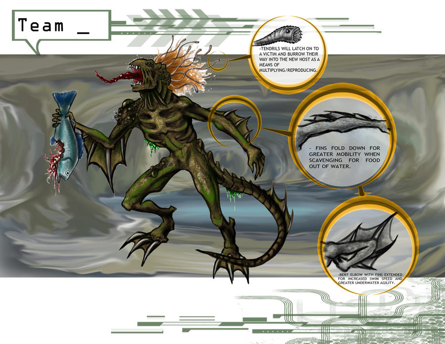 Amphibious Creature Concept by Phixel-15 on DeviantArt