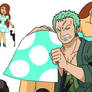 Zoro carries Mizume ! 