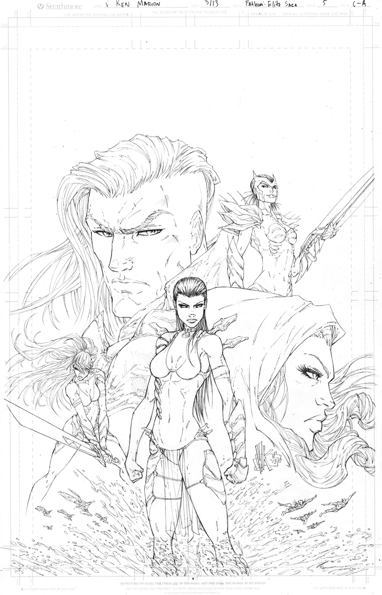 Fathom: The Elite Saga #5 Cover Pencils (A)