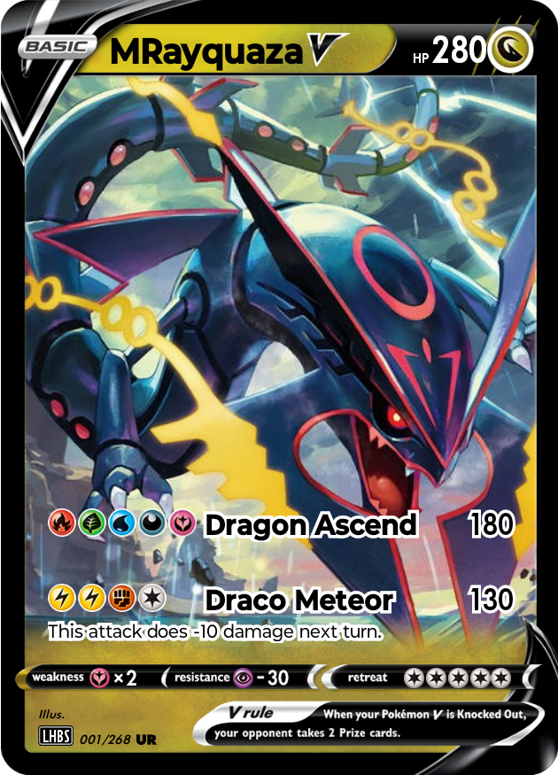 Shiny Rayquaza card by Jesusclon on DeviantArt