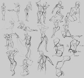 Human gesture sketches