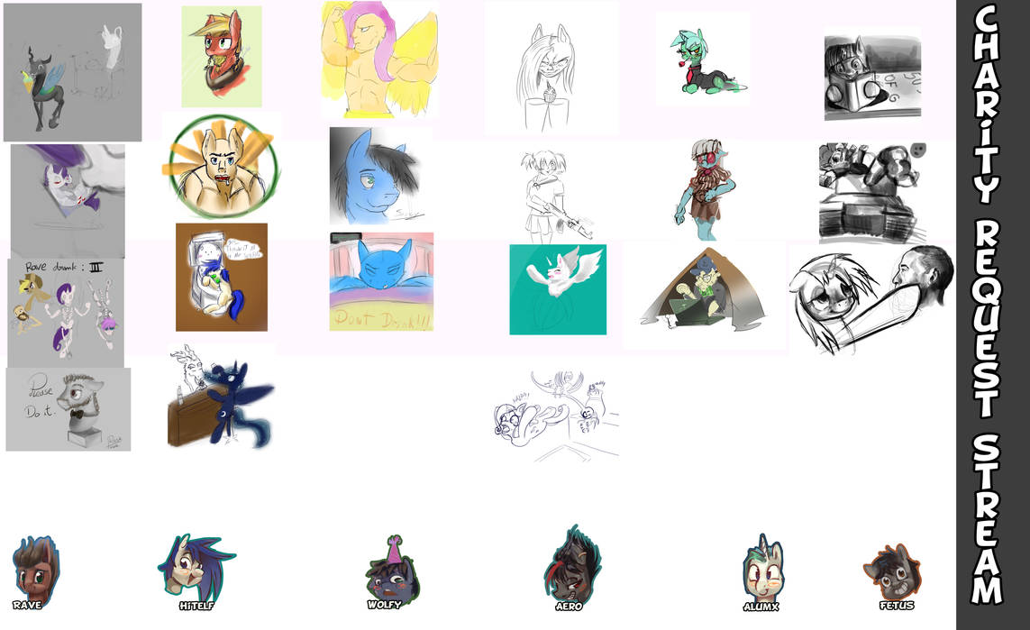 Drawings from stream compilation by Alumx