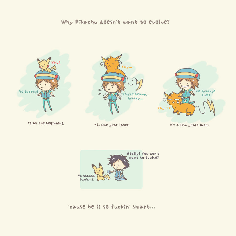 Pokemon Why Pikachu Doesn T Want To Evolve By Hainoa On Deviantart Pokemon Why Pikachu Doesn T Want To Evolve By Hainoa On Deviantart