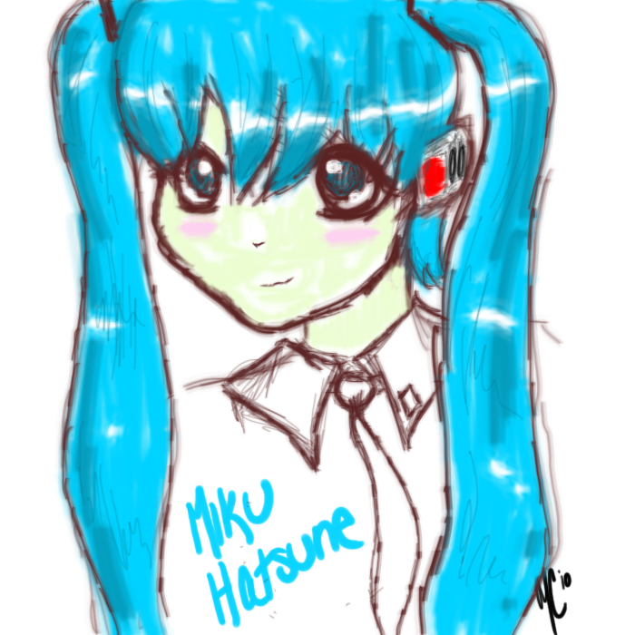 miku hatsune sketch.