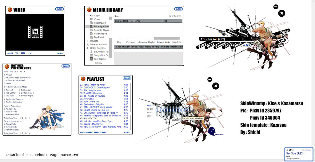 [Skin Winamp] Kise Kasamatsu - Kuroko no basuke