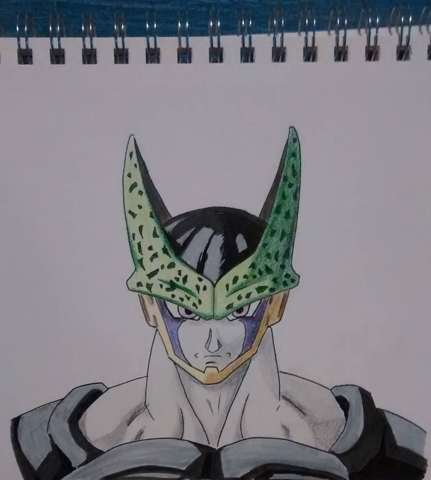 Perfect Cell Line Drawing Perfect Cell by taffz on DeviantArt