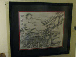 my newly framed drawing