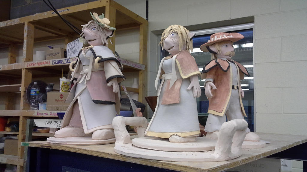 ceramics class - Queen, King and Sara Royall