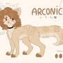 ARCONICA reference sheet (secondary fursona)