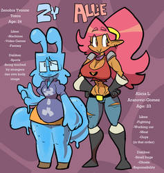Allie and Zy Bios