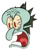 Squidward Bursted Out meme