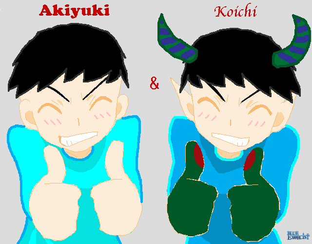 Akiyuki and Koichi (Blue Exorcist OC[s])