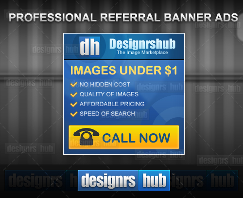 Free Professional Referral Banner Ads Template PSD