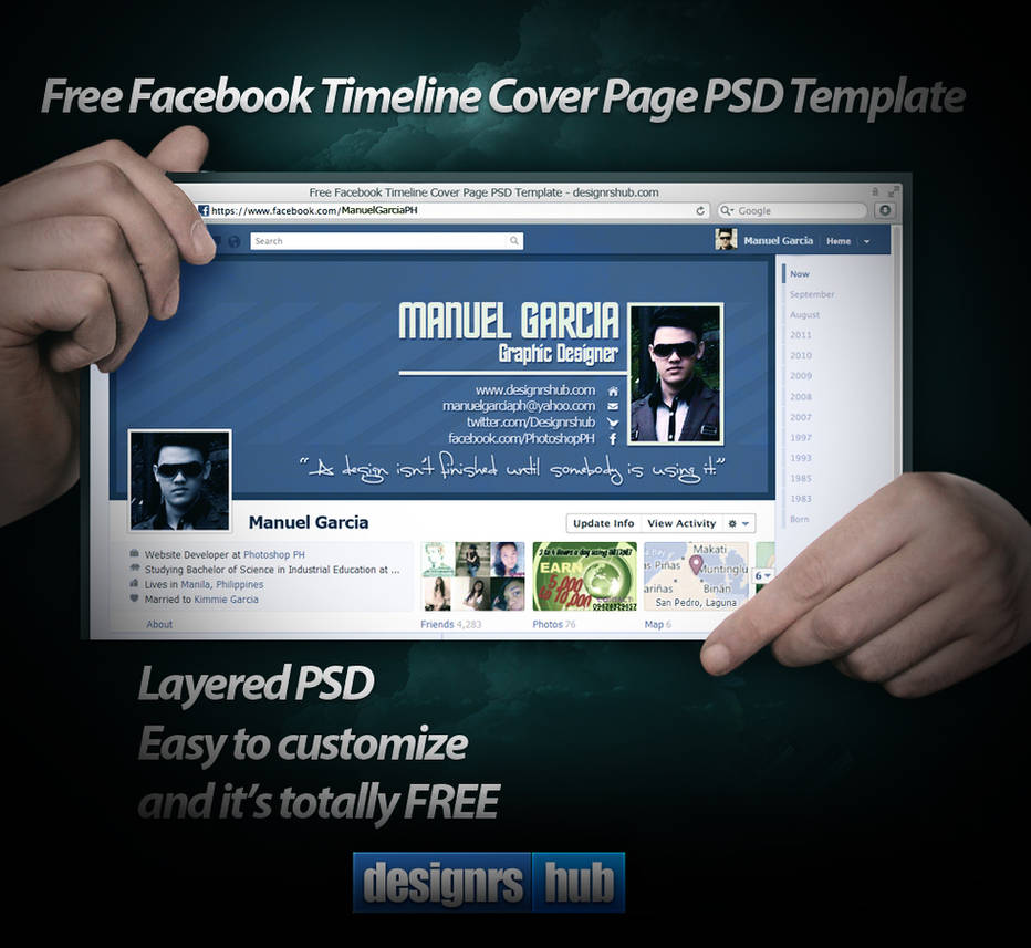 Free Facebook Timeline Cover Page PSD Template by MGraphicDesign