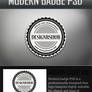 Free Logo Template: A Modern Logo Badge PSD