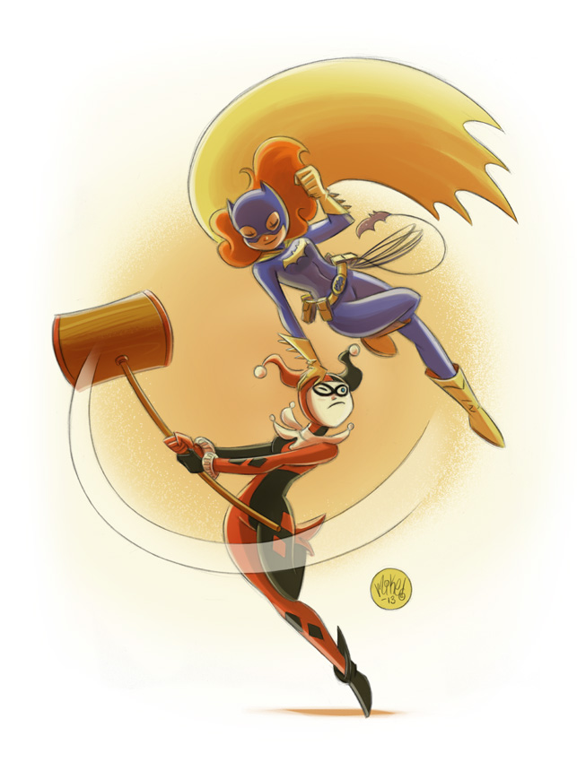 Batgirl vs Harley Quinn