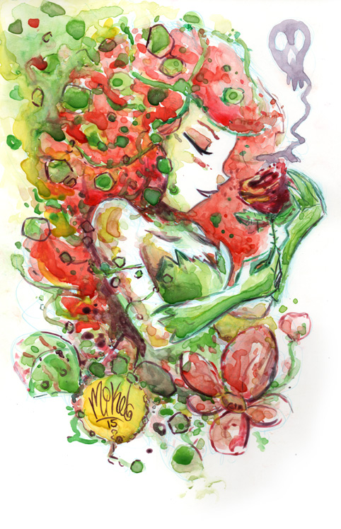 Watercolor: Poison Ivy