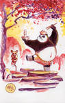 Watercolor: Kung Fu Panda by mikemaihack