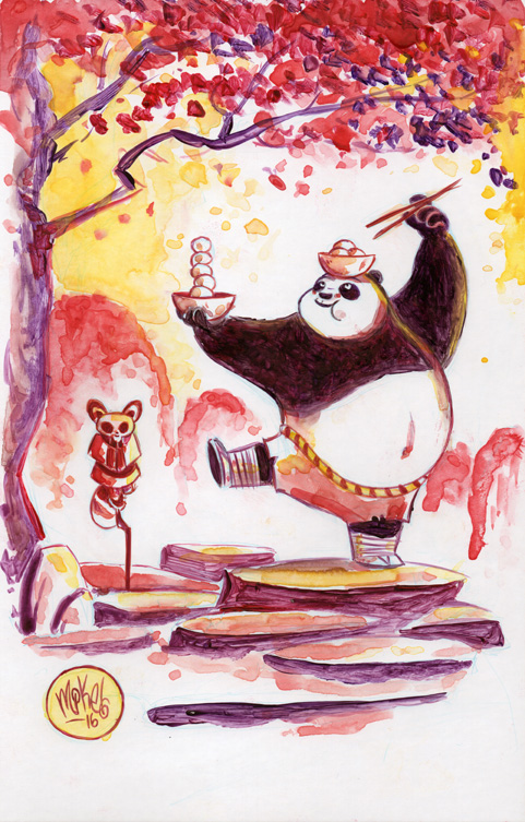 Watercolor: Kung Fu Panda