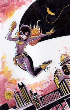 Watercolor: Batgirl of Burnside