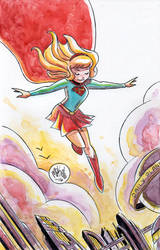 Watercolor: Supergirl