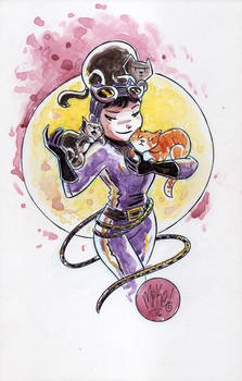 Watercolor: Catwoman