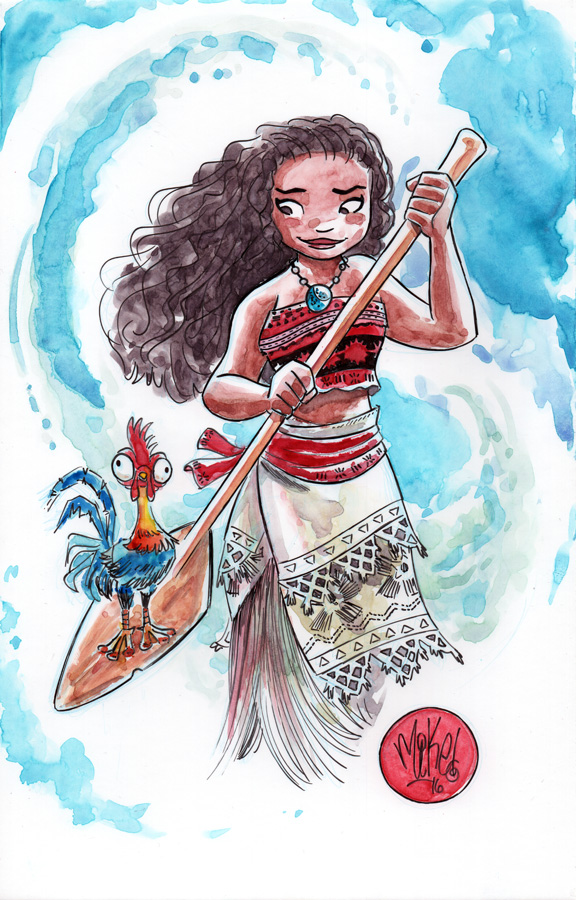 Watercolor: Moana