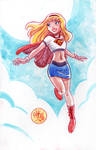 Watercolor: Supergirl by mikemaihack