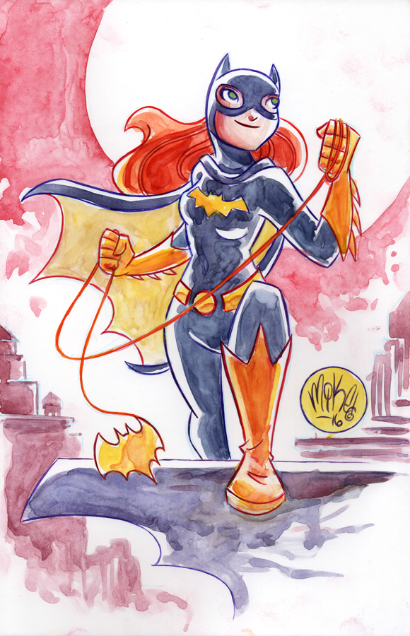 Watercolor: Batgirl by mikemaihack on DeviantArt