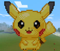 Pikachu in Minecraft