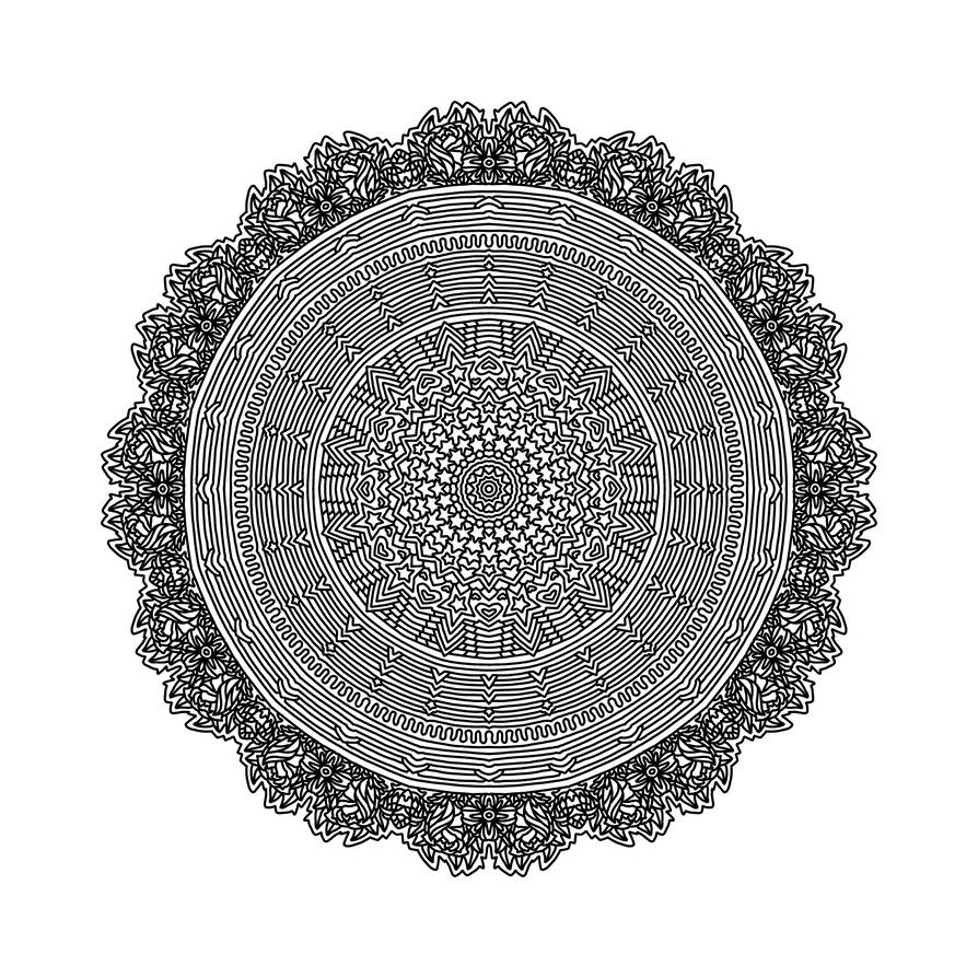 Stars and Roses (uncoloured) by Lindadascha on DeviantArt