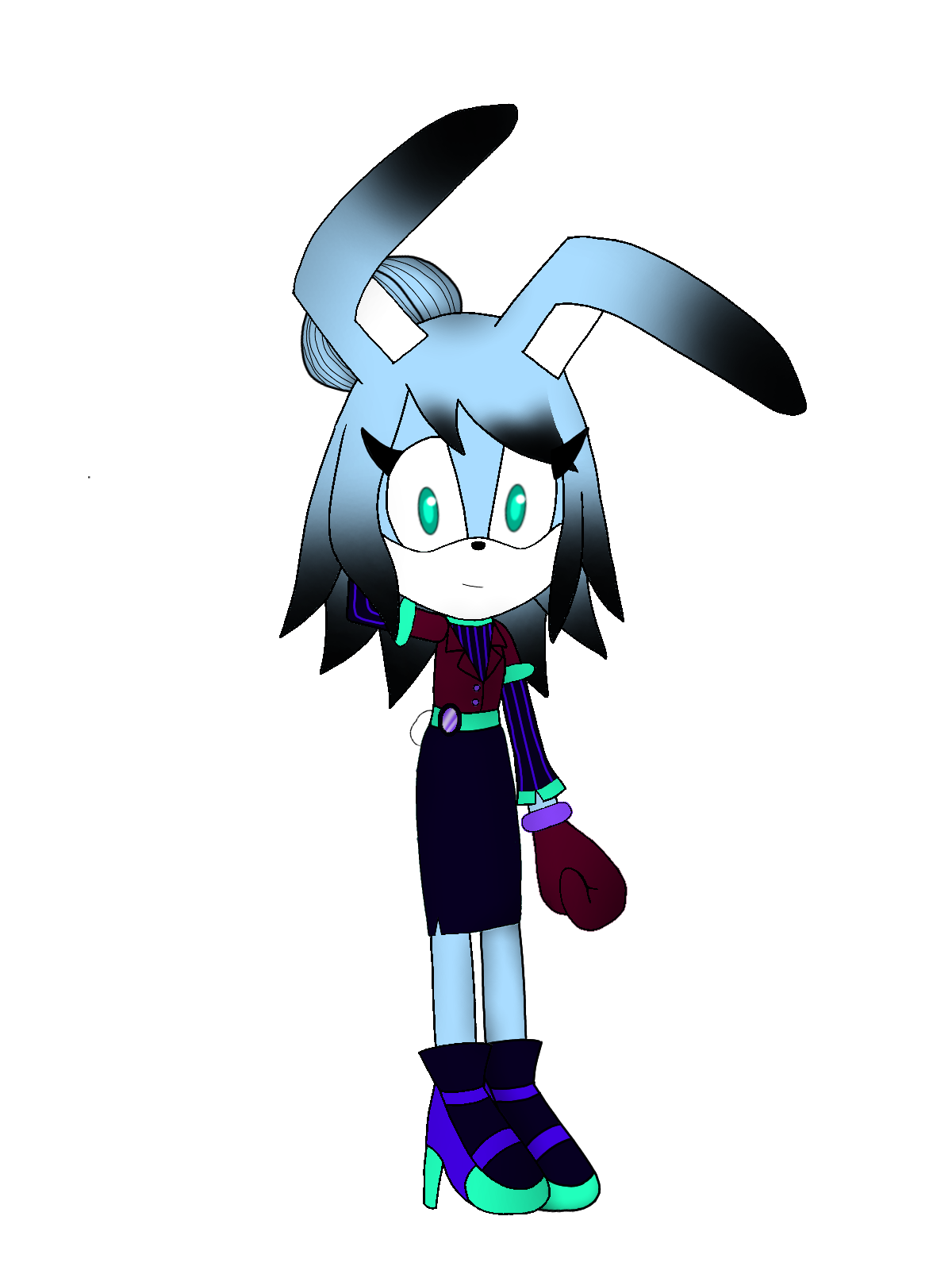Sonic OC: Jesse The Rabbit by dantemussett on DeviantArt