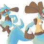 lucario and riolu