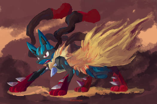 Shiny Mega Lucario (My Version) by Lasercraft32 on DeviantArt