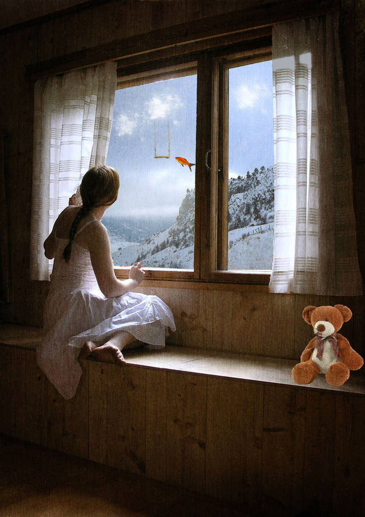 В ожидании приезда. У окна. Девочка у окна. Девушка у окна. Фотосессия возле окна.