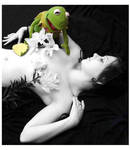 Kermit Crashes the Set by RawBonesStudio