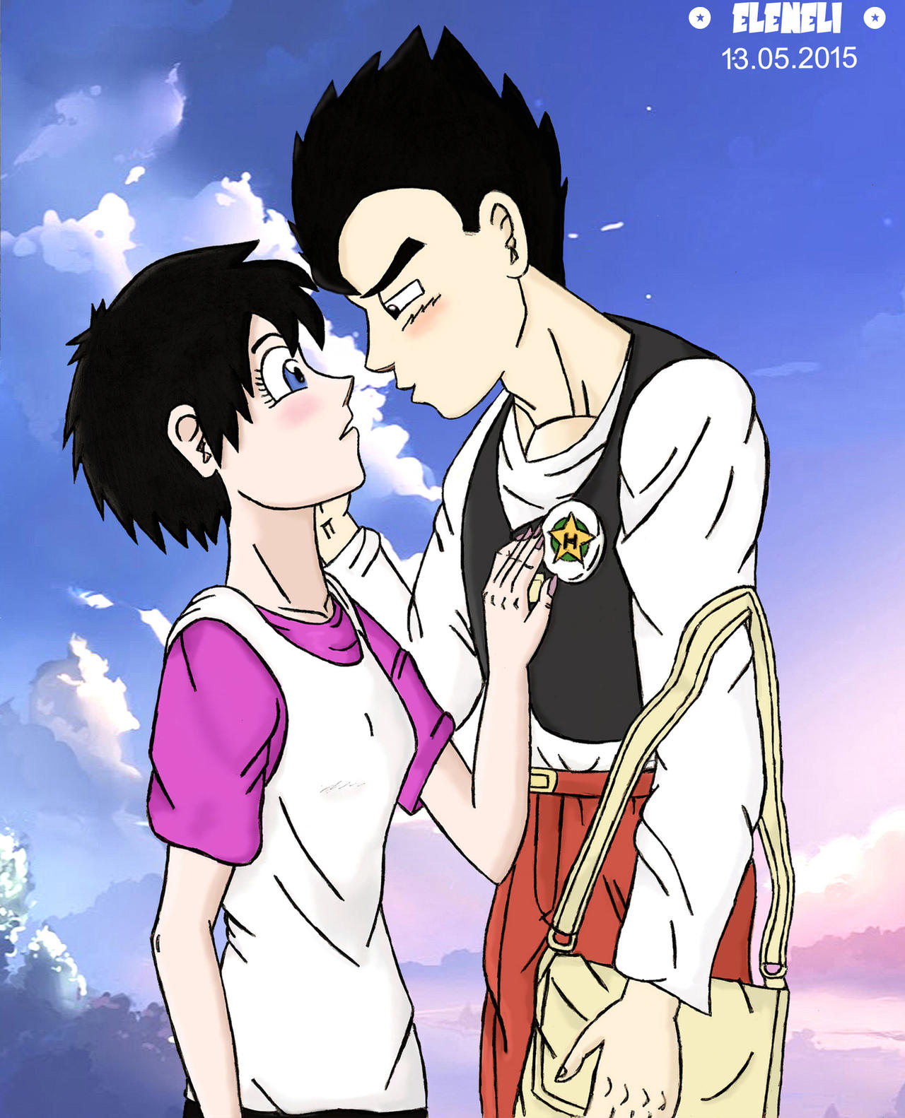 Gohan And Videl Before The First Kiss remake By Eleneli On DeviantArt gohan-and-videl-before-the-first-kiss-remake-by-eleneli-on-deviantart