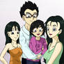 My OC Minoru with family - Gohan, Videl and Pan